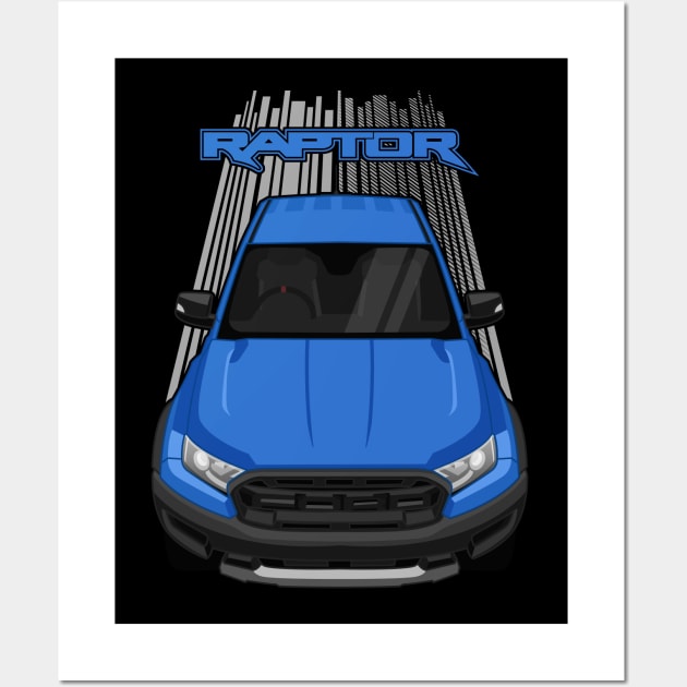 Ford Ranger Raptor 2019-2020 - Blue Wall Art by V8social